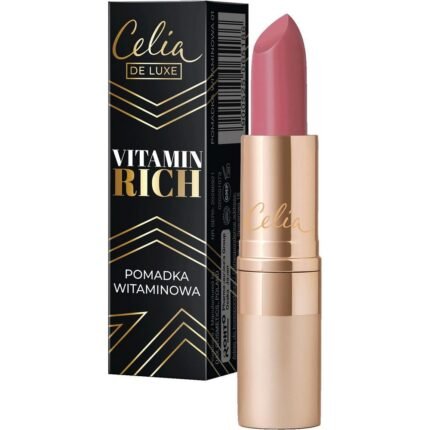 Dry and chapped lips - Celia, De Luxe Vitamin Rich Lipstick 03 3.5G,