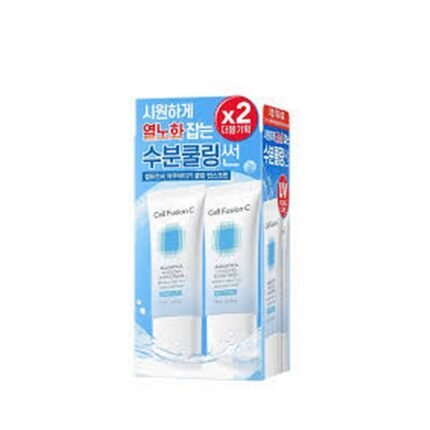 Skin damage caused by harmful sun rays, –Cell Fusion C, Aquatica Cooling Sunscreen SPF50+ PA+++, 2 x 35ml,