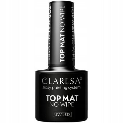 No need for wiping after application - Claresa Hybrid Nail Polish Top Matt No Wipe 5ml