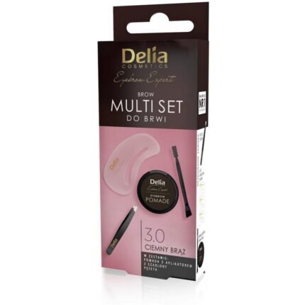 Difficulty achieving precise, defined brows - Delia Cosmetics Delia Multi-Set Eyebrow Pomade Stencils C. Brown