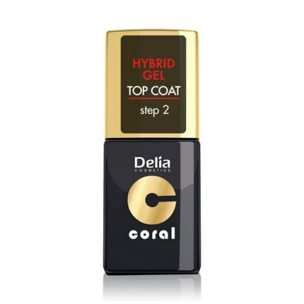 Manque de durabilité du vernis à ongles-DELIA Cosmetics Hybrid Top Coat 11ml Brillance longue durée Durcit les ongles