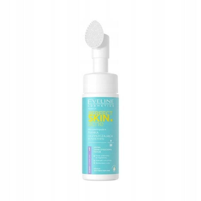 Clogged pores and blackheads,-Eveline Cosmetics, Perfect Skin Anti-Acne Foam, 150ml,