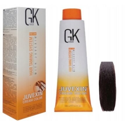 Dommages causés aux cheveux par les colorants chimiques-GK Hair Global Keratin Juvexin Teinture capillaire 3.99 Chocolat Noir 100 ml