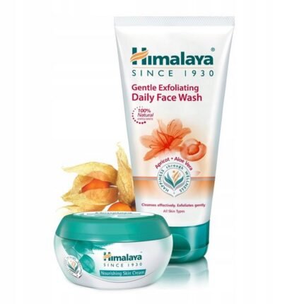 Dull and tired-looking skin,-Himalaya, Set Gentle Facial Cleanser, Face and Body Cream,150ml,