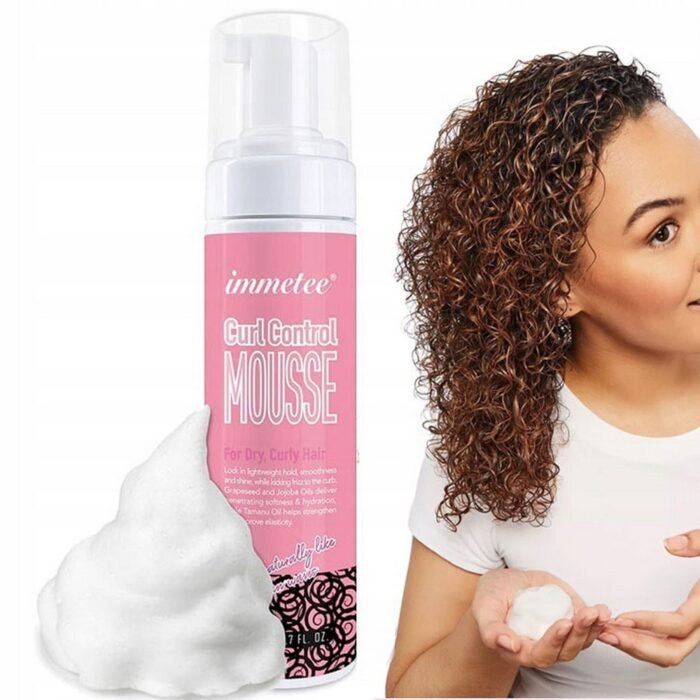 Unruly curls lacking definition,-Immetee, Curl Control Mousse, 200 ml,