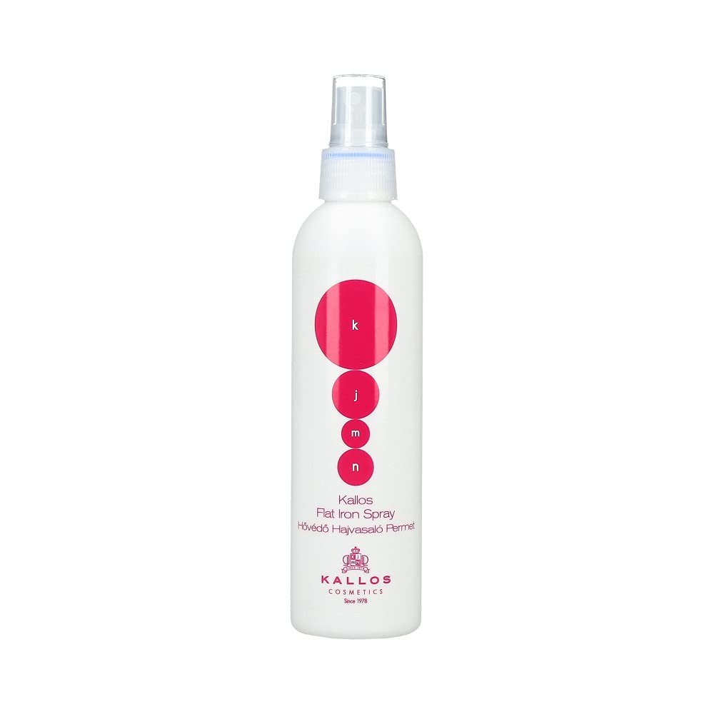kallos kjmn flat iron spray spray ochronny do prostowania wlosow 200ml Предотвращает термическое повреждение при выпрямлении волос - Kallos KJMN Flat Iron Spray защитный спрей для выпрямления волос, 200 мл
