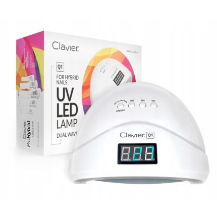 Slow curing - Clavier Q1 Nail Lamp for Hybrid Manicure Gels 48W with Mirror Bottom