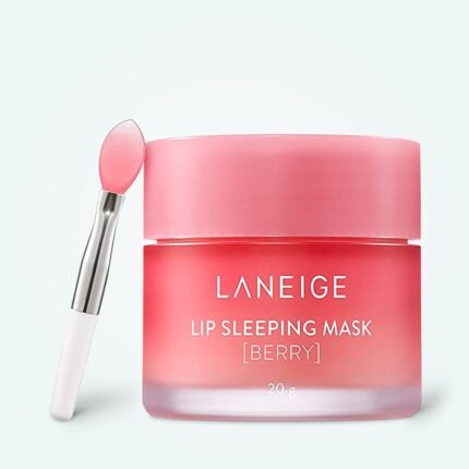 Lèvres sèches et squameuses manquant d'hydratation et de douceur, –LANEIGE, Masque de Nuit pour les Lèvres Sleeping Mask, 20 g,