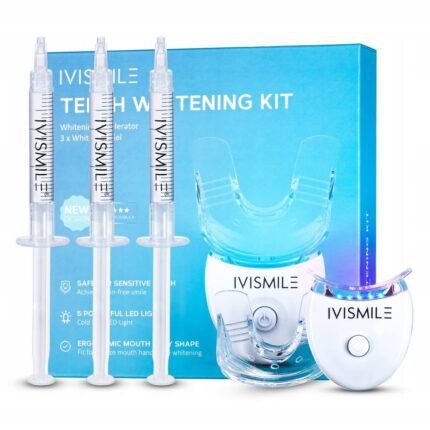 Yellow or stained teeth - IVISMILE Teeth Whitening Kit with LED Lamp