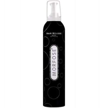 Hair lacking strong hold for styling,-Morfose, Extra Strong Mousse Black, 350 ml,