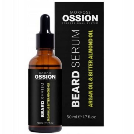 Dry, rough, or brittle beard,-MORFOSE, Ossion Beard Care Serum Argan-Almond Oil, 50ml,