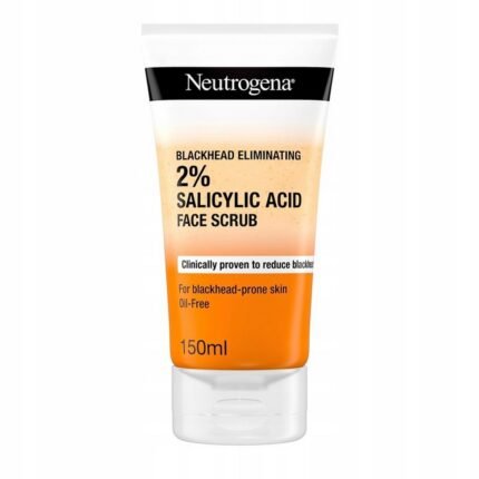 Blackheads and clogged pores,-Neutrogena, Blackhead Eliminating Facial Scrub, 150 ml,