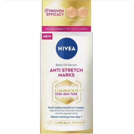 Vergetures visibles sur la peau - NIVEA LUMINOUS630 HUILE-SÉRUM ANTI-VERGETURES, 100 ml,