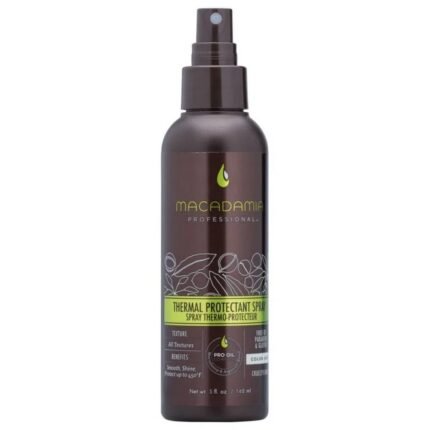 Термозащитное средство Macadamia Thermal Protectant, 148 мл, наносит вред при нагревании от таких средств для укладки, как утюжки и фены