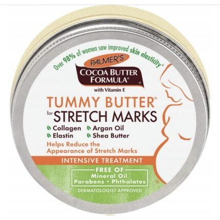 Visible stretch marks on stomach and body-PALMER'S Cocoa Butter Formula Tummy Butter for Stretch Marks,