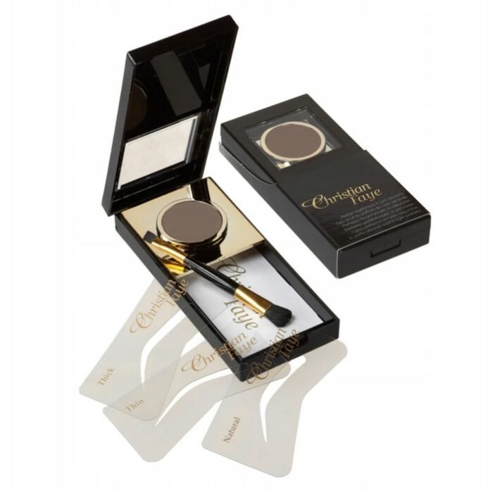 Sparse or undefined eyebrows - Christian Faye ASH BROWN Semi-Permanent Eyebrow Powder