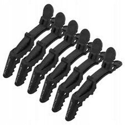 Cheveux qui glissent pendant le coiffage ou la coupe,-Pinces carbon Poniks, 11 cm CK36859, 6 pcs,