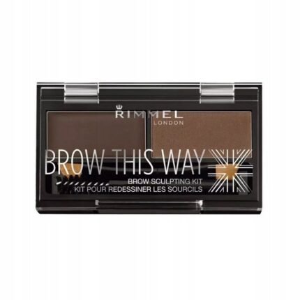 Uneven or undefined eyebrows - Rimmel Brow This Way Eyebrow Contouring Kit 003 Dark Brown 1.3 g
