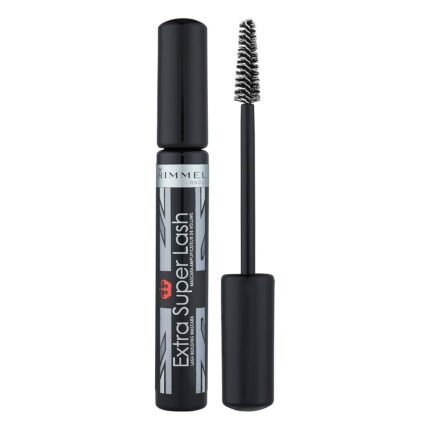 Short, thin lashes - Rimmel Extra Super Lash Mascara 101 Black 8ml lengthening mascara