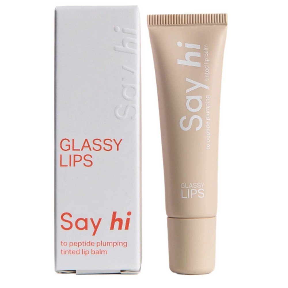 say hi glassy lips coral koloryzujacy balsam do ust z peptydem 10ml Сухие, потрескавшиеся губы — Say hi GLASSY LIPS Коралловый бальзам для губ с пептидами, 10 мл