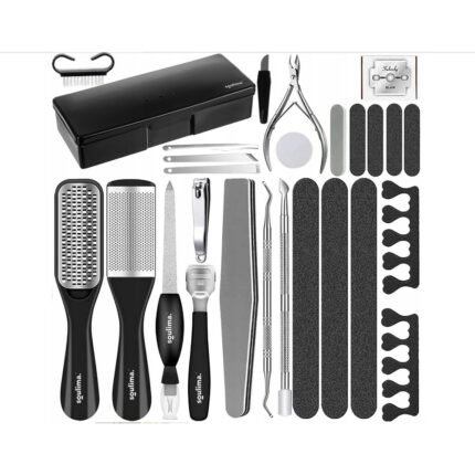 Manque d’outils complets de soin des ongles dans un seul set-Soulima, Pedicure Manicure Nail Set Tools Pinch Accessories in a Large Case
