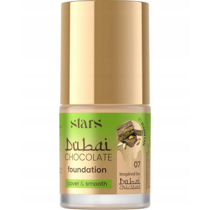 Uneven skin tone and blemishes - Stars DUBAI CHOCOLATE FOUNDATION 07 Warm tan 25 g