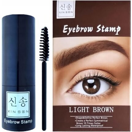 Uneven or patchy eyebrows - Xinson Eyebrow Stamp Stencils Brush Light Brown