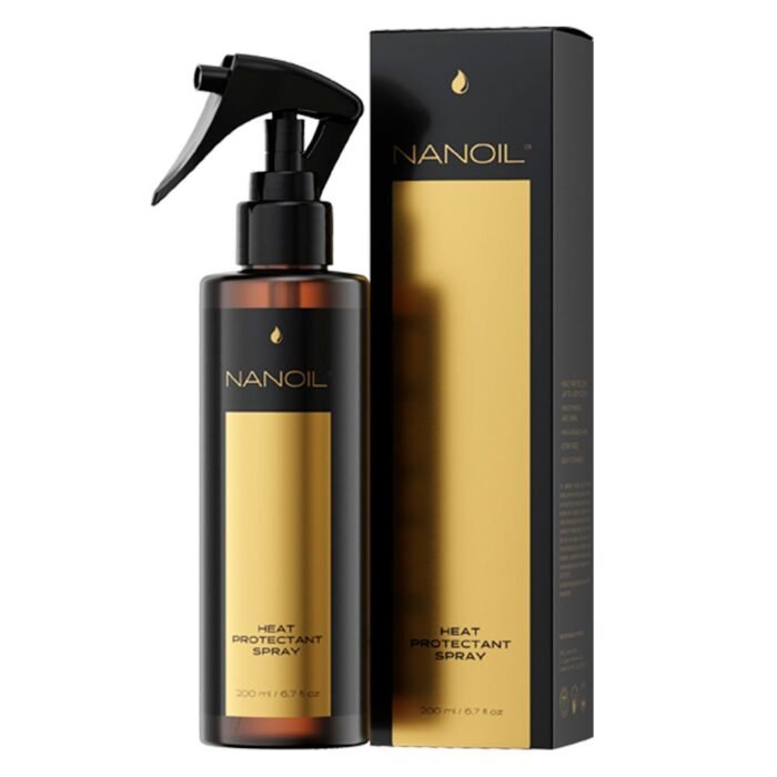 Previene el daño por calor de las herramientas de peinado-Spray Protector térmico Nanoil 200ml