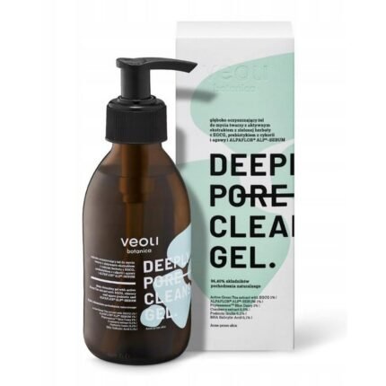 Excess oil and shine,-Veoli Botanica, Deep Pore Cleansing Gel, 190 ml,
