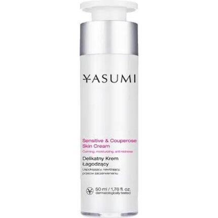 Redness and irritation in sensitive skin,-Yasumi, Day and Night Cream for Sensitive and Vascular Skin, 50 ml,