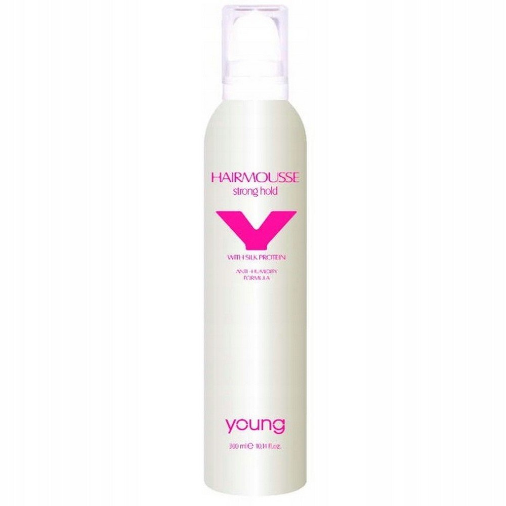 young strong volume hair mousse 300 Flat and lifeless hair lacking volume,-YOUNG, Strong Volume Hair Mousse, 300ml,