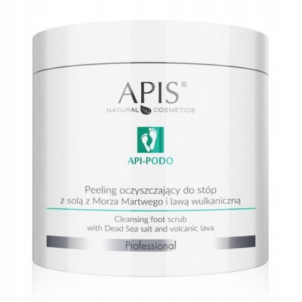 Rough and callused feet,-Apis, Api-Podo, Cleansing Foot Peeling, 700 g, Accumulation of dead skin cells,-Apis, Api-Podo, Cleansing Foot Peeling, 700 g, Dry and cracked heels,-Apis, Api-Podo, Cleansing Foot Peeling, 700 g, Difficulty preparing feet for pedicure,-Apis, Api-Podo, Cleansing Foot Peeling, 700 g.