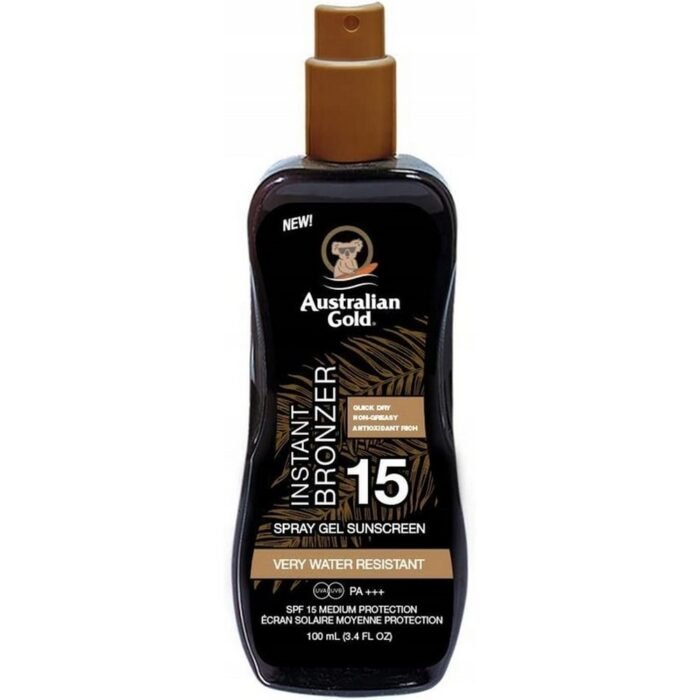 Risk of sunburn and skin damage,-Australian Gold, , Sunscreen Spray Gel SPF15, 100ml, Uneven or difficult application with traditional creams,-Australian Gold, , Sunscreen Spray Gel SPF15, 100ml, Heavy or greasy feeling from regular sunscreens,-Australian Gold, , Sunscreen Spray Gel SPF15, 100ml, Dryness or discomfort during sun exposure,-Australian Gold, , Sunscreen Spray Gel SPF15, 100ml.