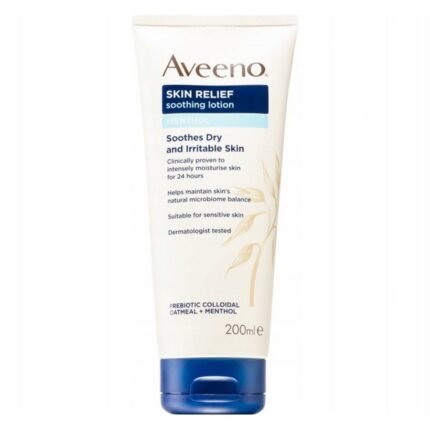 Dry and itchy skin,-Aveeno, Skin Relief Soothing Lotion, 200ml, Irritated and sensitive skin,-Aveeno, Skin Relief Soothing Lotion, 200ml, Rough and uncomfortable skin texture,-Aveeno, Skin Relief Soothing Lotion, 200ml, Weak skin barrier prone to dryness,-Aveeno, Skin Relief Soothing Lotion, 200ml