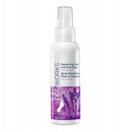Unpleasant foot odor,-AVON, , Foot Works Lavender Foot Spray, 100 ml, Bacterial growth causing discomfort,-AVON, , Foot Works Lavender Foot Spray, 100 ml, Lack of freshness during daily activities,-AVON, , Foot Works Lavender Foot Spray, 100 ml, Sweaty and uncomfortable feet,-AVON, , Foot Works Lavender Foot Spray, 100 ml.