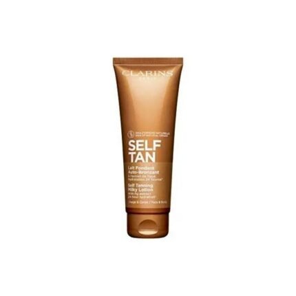 Uneven skin tone and lack of glow,-Clarins Self-Tanning Milky Body Lotion, 125 ml, Difficulty achieving a natural sun-kissed tan,-Clarins Self-Tanning Milky Body Lotion, 125 ml, Streaks and patchy self-tanning results,-Clarins Self-Tanning Milky Body Lotion, 125 ml, Dry and dehydrated skin,-Clarins Self-Tanning Milky Body Lotion, 125 ml.