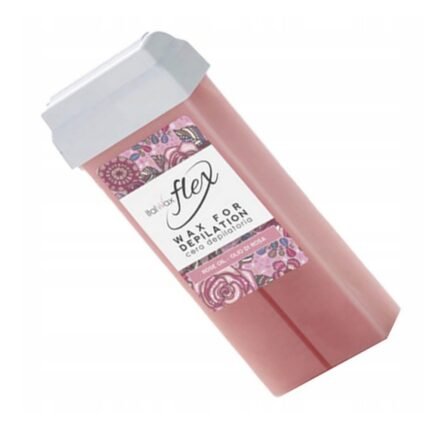 Messy and uneven wax application with jars or standard waxes-ITALWAX wax in a roll HIGH PLASTIC FLEX 100ml ROSE OIL,