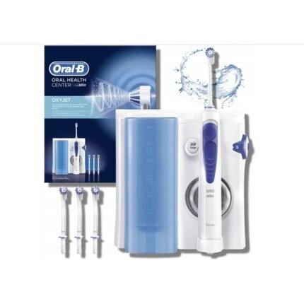 Plaque and bacteria buildup between teeth-Oral-B Oxyjet Health Center MD20 Tooth Irrigator,