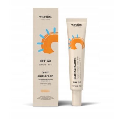 Uneven skin tone,-RESIBO, Team Sunscreen Moisturizing Tinted Cream SPF 30, 40 ml,
