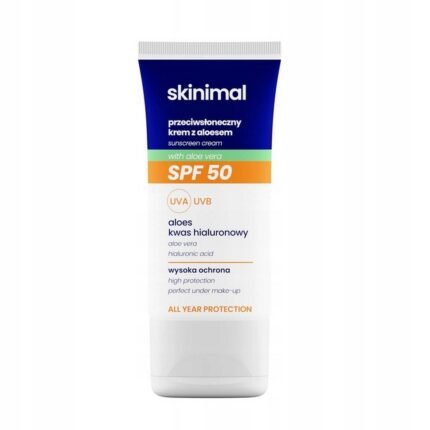 Risk of sunburn and skin damage,-SKINIMAL, , Aloe Vera Sun Cream SPF50,200 ml, Dryness or irritation from sun exposure,-SKINIMAL, , Aloe Vera Sun Cream SPF50,200 ml, Loss of skin hydration and barrier protection,-SKINIMAL, , Aloe Vera Sun Cream SPF50,200 ml, Heavy or sticky feel from traditional sunscreens,-SKINIMAL, , Aloe Vera Sun Cream SPF50,200 ml.