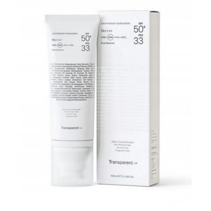 Risk of sunburn and premature aging,-TRANSPARENT LAB, LIGHT SUN CREAM SPF50+ PPD33, 100 ml,