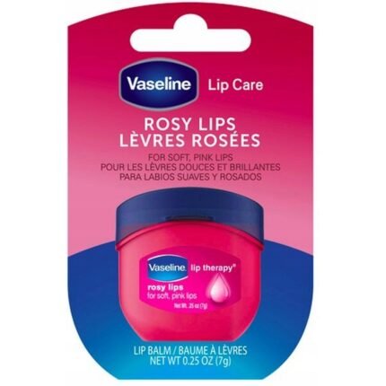 Dry and chapped lips,-Vaseline, Lip Balm Pocket Rosy, 7 g,