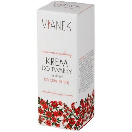 Oily or shiny skin - Vianek, anti-wrinkle day cream for oily skin 50ml,