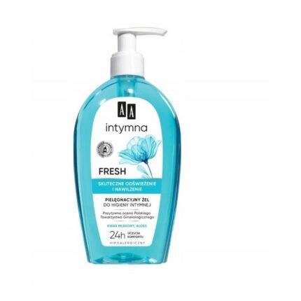 Irritation and discomfort,-AA, Fresh Intimate Hygiene Gel, 300 ml,Dryness and sensitivity,-AA, Fresh Intimate Hygiene Gel, 300 ml,Lack of freshness,-AA, Fresh Intimate Hygiene Gel, 300 ml,Imbalance of intimate pH,-AA, Fresh Intimate Hygiene Gel, 300 ml.