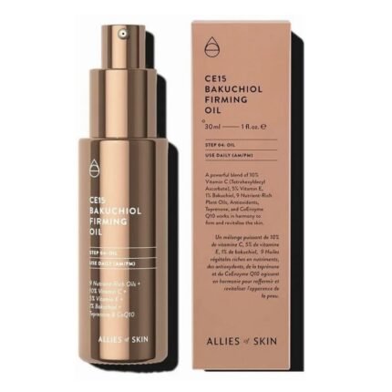 Fine lines and early signs of aging-Allies of Skin CE15 Bakuchiol Firming Oil (30ml)