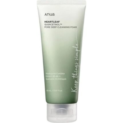 Clogged and enlarged pores,-Anua, Heartleaf Quercetinol Pore Deep Cleansing Foam, 150 ml,