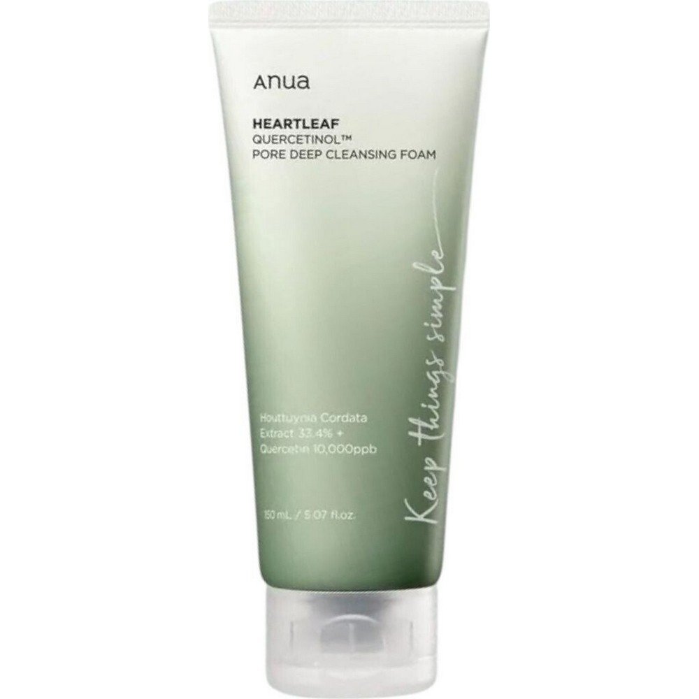 anua heartleaf quercetinol pore deep cleansing foam 150ml Clogged and enlarged pores,-Anua, Heartleaf Quercetinol Pore Deep Cleansing Foam, 150 ml,