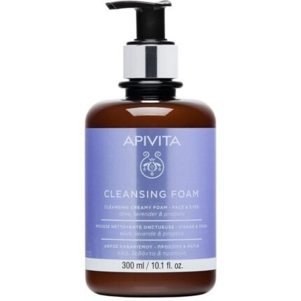 Makeup and impurity buildup,-Apivita, Cleansing Foam, 300 ml,