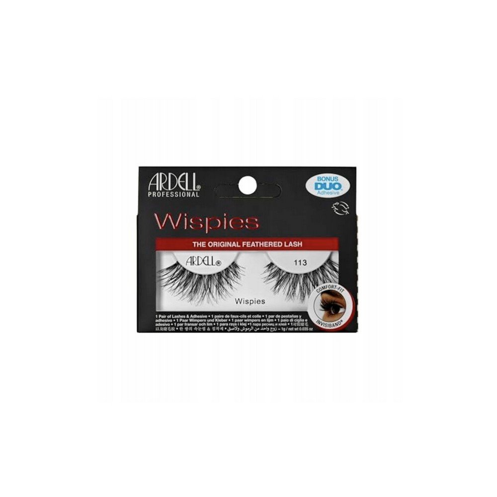 ardell wispies 113 false eyelashes duo adhesive included medium volume l Difficulty achieving natural, medium-volume lashes-Ardell Wispies 113 False Eyelashes, Duo Adhesive Included, Medium Volume, L