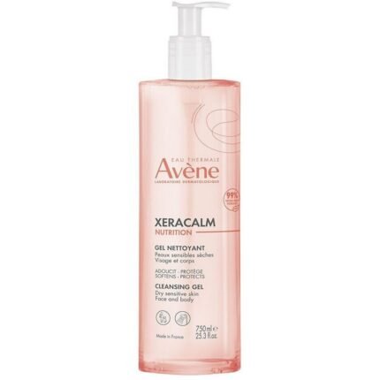 Very dry and sensitive skin,-Avène, Xeracalm Nutrition Cleansing Gel, 750 ml,